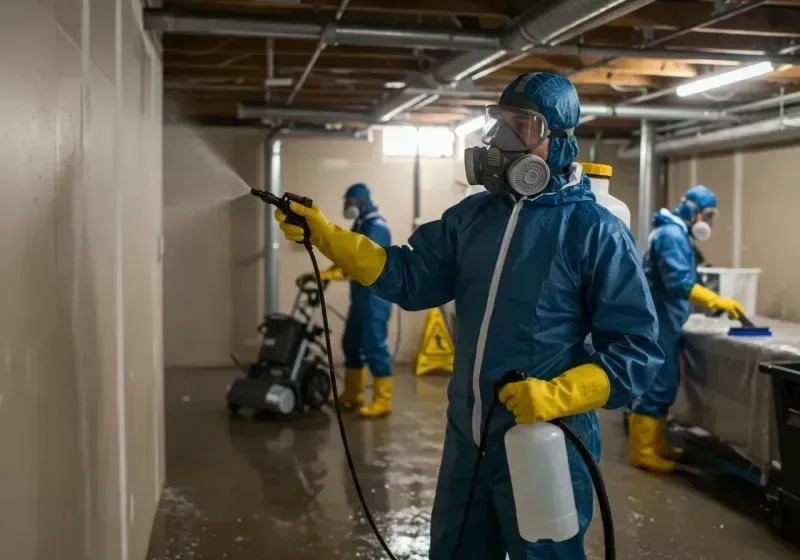 Basement Sanitization and Antimicrobial Treatment process in Marlton, MD